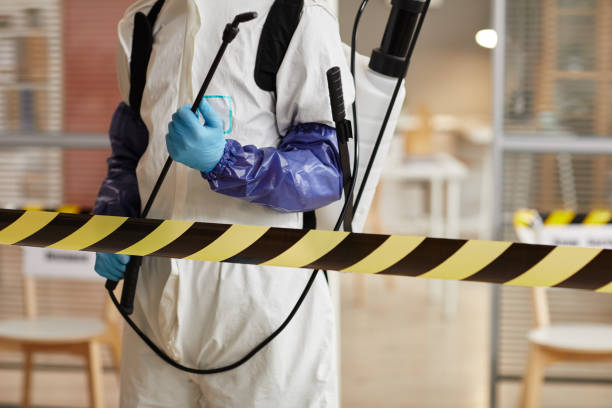 Professional Biohazard Cleanup technician working in Edwards, CA